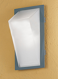 Eglo Lighting Park Modern Silver And White Glass Outdoor Wall Light