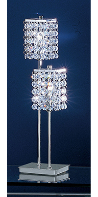 Eglo Lighting Pyton Modern Chrome And Crystal Table Lamp