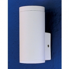 Riga White Exterior Up Down Wall Light