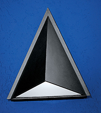 Eglo Lighting Trigo Modern Triangular Outdoor Wall Light In An Anthracite Finish