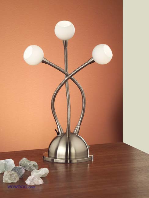 EGLO Linda 3 light table lamp- opal