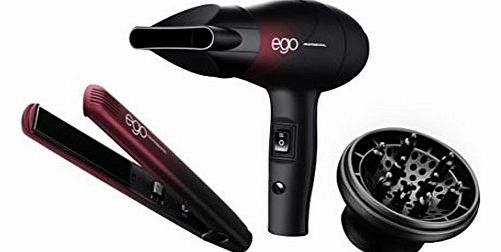Ego High Quality New Ego Trip Travel Hair Dryer and Straightener set