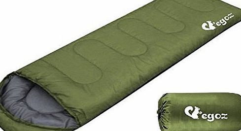 Egoz Peanut By EGOZ Easy to carry Warm Adult Sleeping Bag Outdoor Sports Camping Hiking With Carry Bag (Army Green)