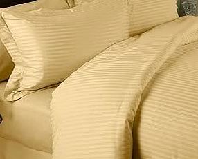 Egyptian Bedding 1000 Thread Count Egyptian Cotton 1000TC Duvet Cover Set, Super King , White Stripe