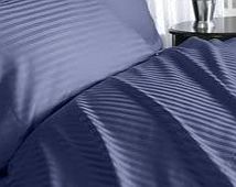 Luxurious Six (6) Piece Dark Blue Damask Stripe, Queen Size, 1500 Thread Count Ultra Soft Single-Ply 100% Egyptian Cotton, Extra Deep Pocket Bed Sheet Set With Four (4) P