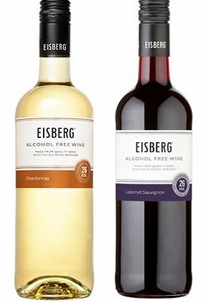 Eisberg Alcohol Free Cabernet Sauvignon and Chardonnay 2001 75 cl (Case of 2)