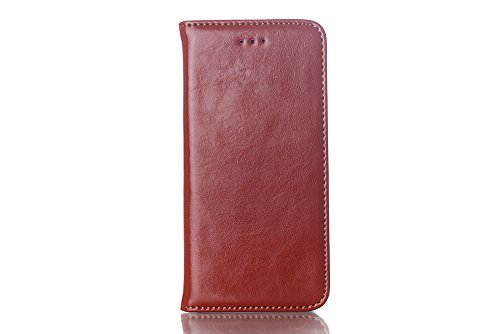 Real Leather Case, Verizon/ AT&T/ Sprint/ T-Mobile - Luxury Genuine Business Series Function Wallet Design Protective Flip Cover Stand For iPhone6 6 6G VI, Rose