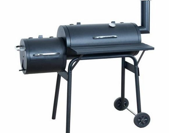 Charcoal Barbecue Smoker - BBQ Smoker Grill including BBQ Chips