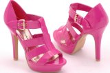 EyeCatchShoes - Womens Gina T-Bar Platform Shoes Fushia Size 3