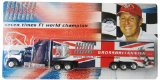 Elasto 1:87th Scale Peterbilt Truck and Trailer - Michael Schumacher Collection - British Grand Prix 2005