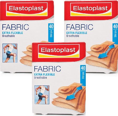 Elastoplast, 2102[^]0106407 Fabric Plasters - 120 Strips