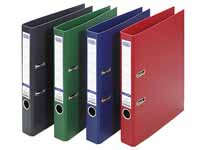 elba A4 lever arch file with green full colour