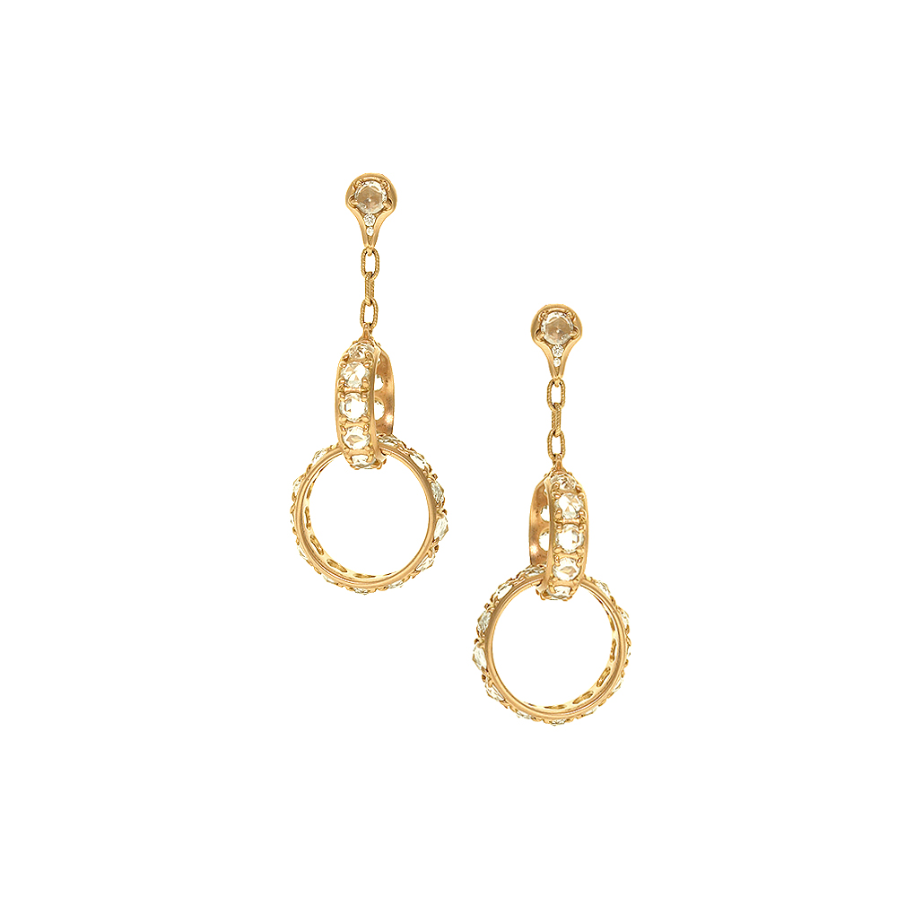 Electra Earrings - Pink Gold