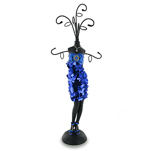 Electric Blue Sequin Dress Jewellery Hanging Stand