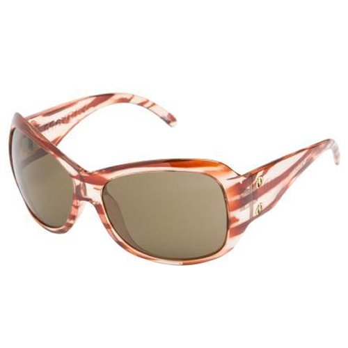 Ladies Electric Mayday Sunglasses Red Stripe/bronze