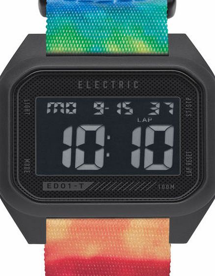 Electric Mens Electric Ed01 Nato Watch - Black / Tie Dye