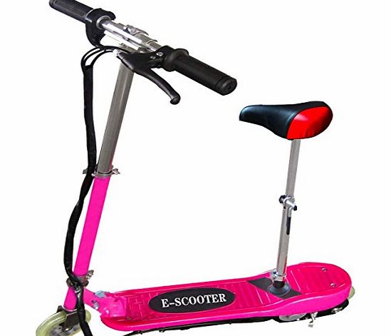 Electric Scoter New PINK Kids Electric Scooter E Scooter E-scooter 120W Motor 24V Rechargeable Battery Powered