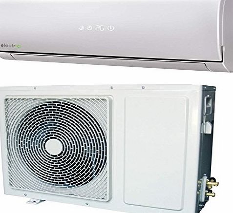ElectrIQ 24000 BTU Hitachi powered easy-fit DC Inverter Wall Split Air Conditioner with 5 meters pipe kit - Wall Mounted Air Conditioning Unit with 5 years warranty