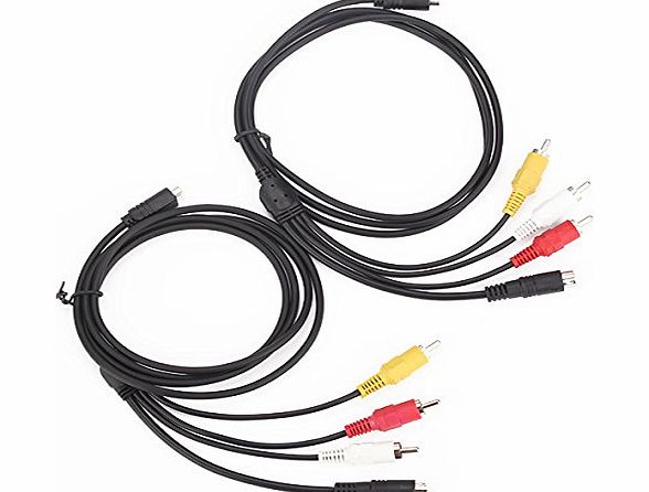 Electronic Accessories Multifunction VMC-15FS Cable for Handycam 4.8ft Length for Television Sets Pack of 2
