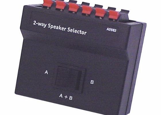 Electrovision 2-WAY Speaker Switch, Black