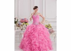 Elegant Strapless Prom Dresses Prom Party Pink