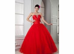 Elegant Strapless Prom Dresses Prom Party Red