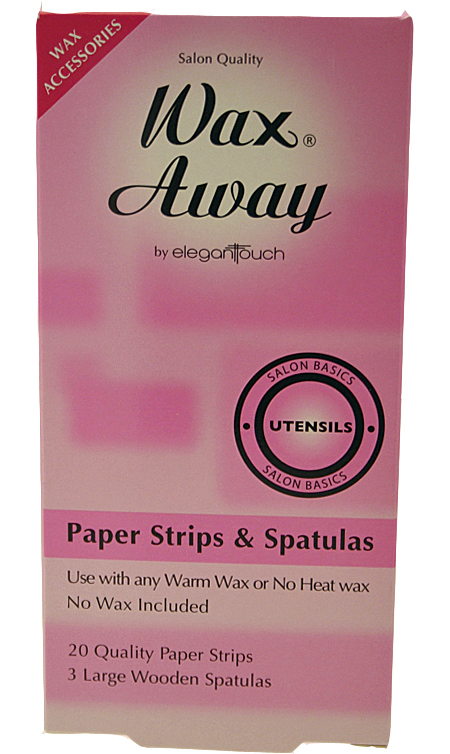 Wax Away Paper Strips & Spatulas