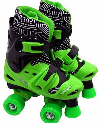 Elektra Quad Boot Skates - Green