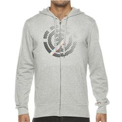 Faded Zip Hoody - Grey Heather