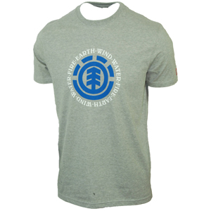 Mens Element Elemental T-Shirt. Grey Heather