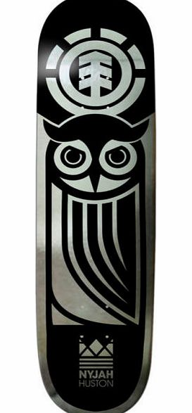 Element Nyjah Black Owl Skateboard Deck - 7.75