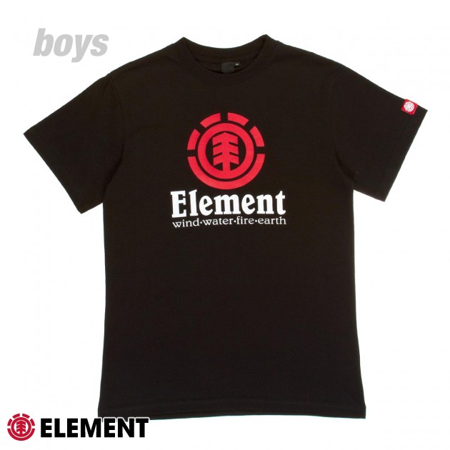 Vertical Boys T-Shirt - Black