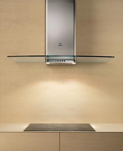 GLACIER60RM 60cm Chimney Hood in Glass and