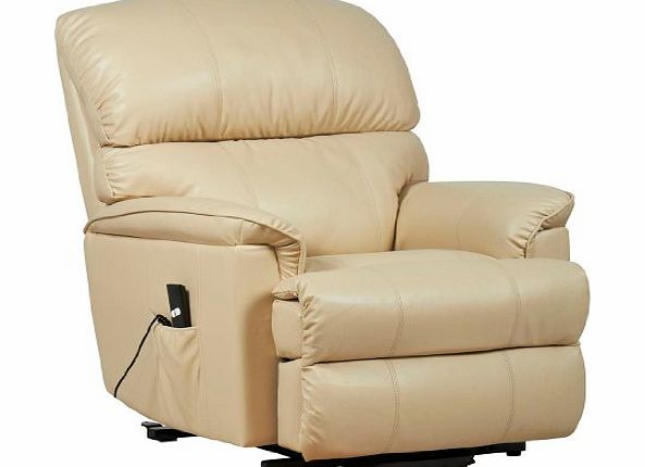 Elite Care Canterbury space saver riser recliner chair with heat and massage - 3 colours (Cream)