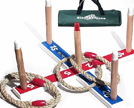 Elite sportz equipment Elite Quoits Ring Toss Game - Outdoor Childrens Games for Kids - Fun Toy for Boys - Compact Carry Bag Included