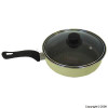 Elite Yellow Frying Pan With Glass Lid 24cm