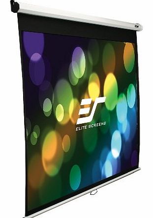 Elitescreens Elite M100NWV1 100 inch Manual Pull Down Projector Screen - White