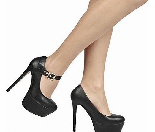 Eliza May ShooStraps Detachable Shoe Straps - To hold loose high heeled shoes (Single Black)
