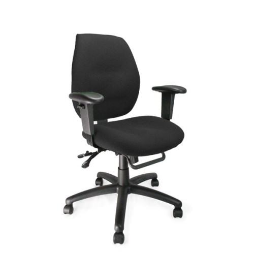 Eliza Tinsley Ltd Eliza Tinsley Carnegie Fabric Office Chair - black