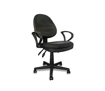 Eliza Tinsley Ltd Turbo Black Leather Operators Office Chair with
