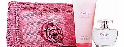 Pretty by Elizabeth Arden Eau de Parfum 50ml, Body Lotion 100ml & Evening Bag