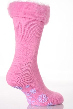 Elle Ladies 1 Pair Elle Cosy Soft Slipper Sock In 4 Colours Black