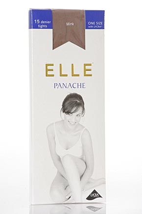 Ladies 1 Pair Elle Tights 15 Denier with Lycra In 11 Colours Champagne