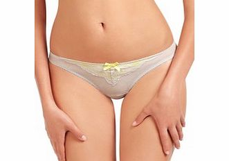 Exotic Plume lime thong