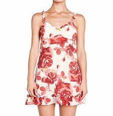 Elle Macpherson Moroccan Rose red floral chemise
