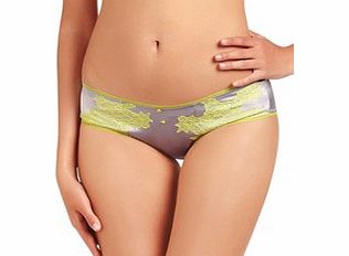 Soie grey and lime culotte brief