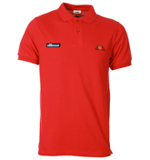 Ellesse Perugia 59 Chinese Red Pique Polo Shirt