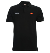 Ellesse Perugia Black Pique Polo Shirt