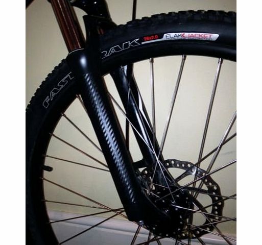 Ellisgraphix Carbon Fibre fork leg / front shocks protectors for Bicycle Bike Cycle MTB BMX Made by Ellis Graphix
