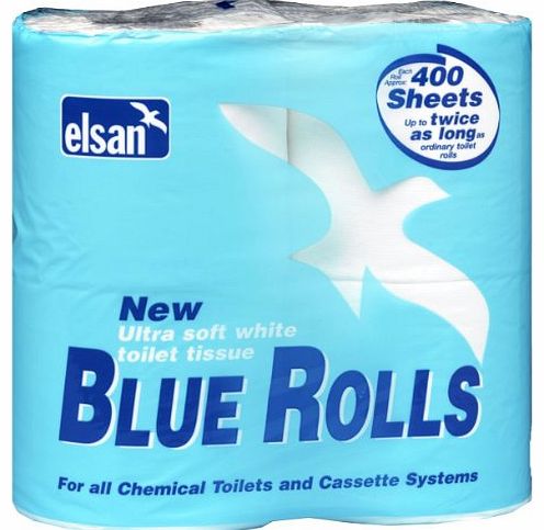 Elsan Toilet Rolls - Blue, Size 4 x 400